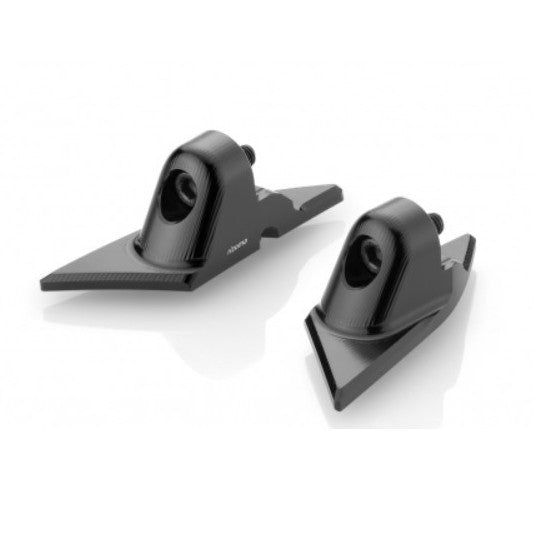 Rizoma Mirror Adapter Set in Black for Panigale V2